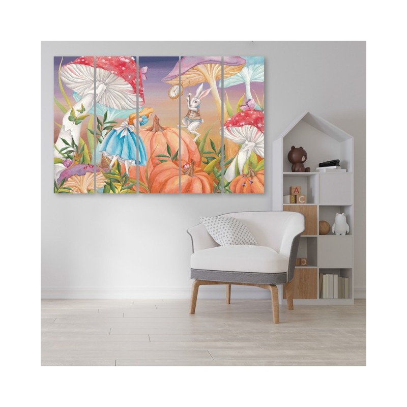 Bild auf Leinwand - Little Alice im Land der Wunder | Feeby