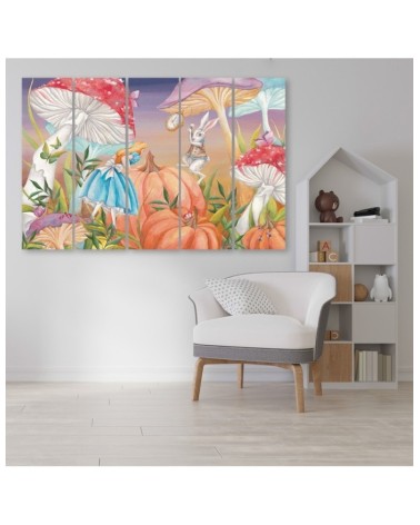 Bild auf Leinwand - Little Alice im Land der Wunder | Feeby