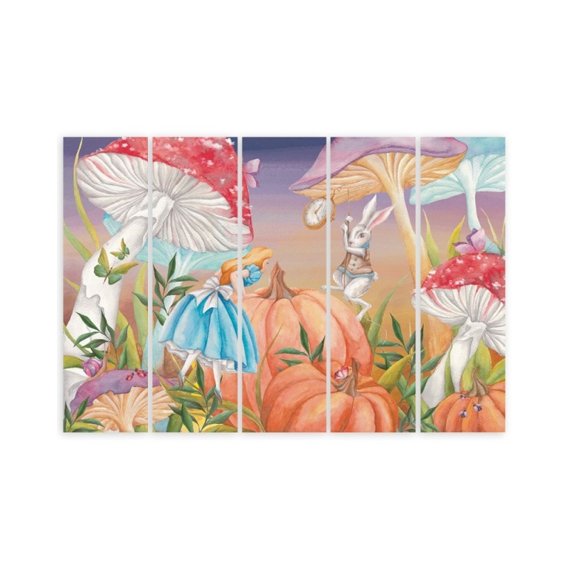 Bild auf Leinwand - Little Alice im Land der Wunder | Feeby