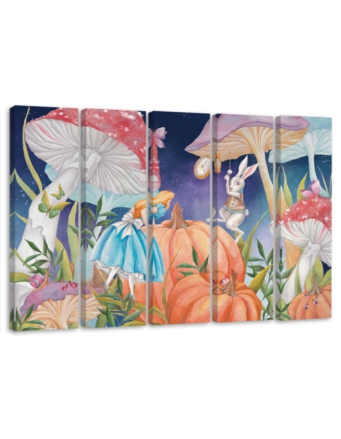 Bild auf Leinwand - Little Alice im Land der Wunder | Feeby