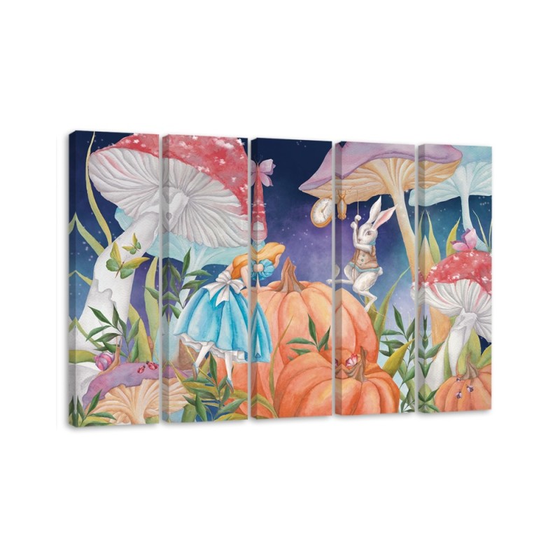 Bild auf Leinwand - Little Alice im Land der Wunder | Feeby