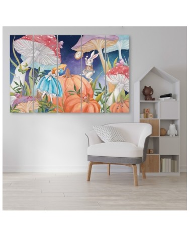 Bild auf Leinwand - Little Alice im Land der Wunder | Feeby