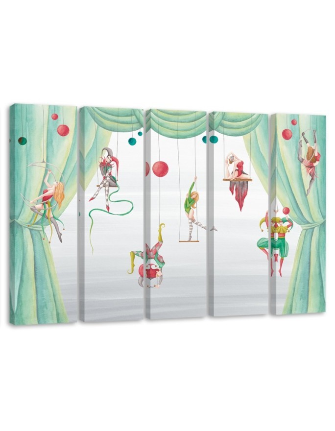 Leinwandbild - Zirkusakrobat | Feeby