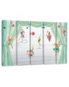 Canvas print for children's room 5 parts - Acrobats circus | FEEBY