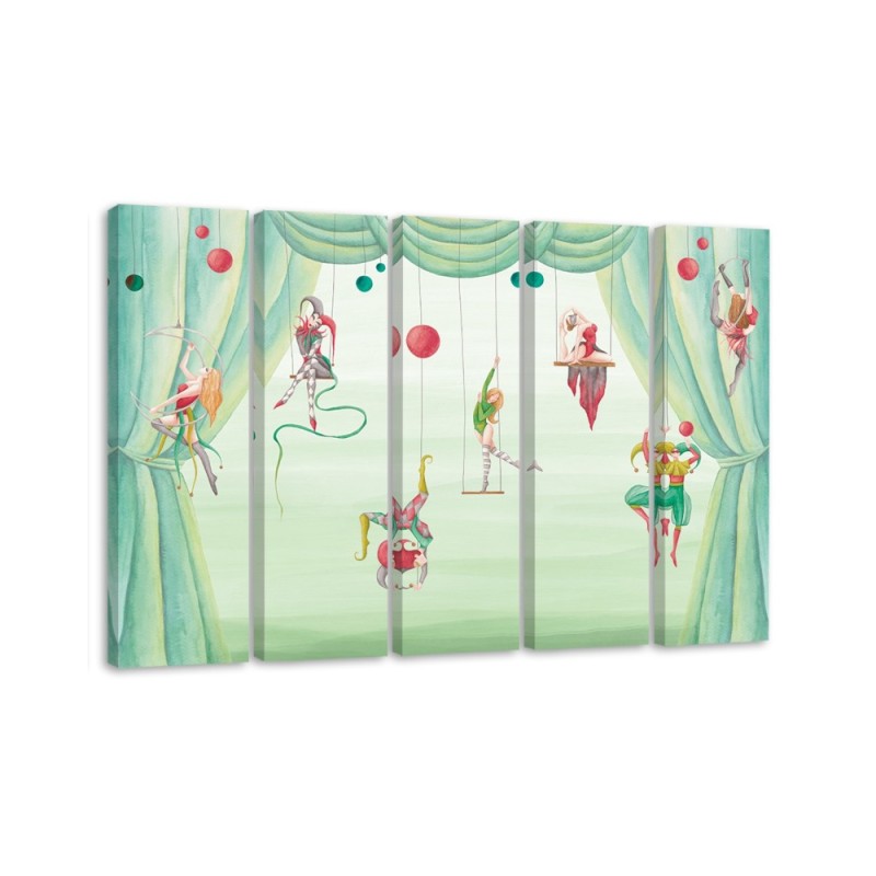 Leinwandbild - Zirkusakrobat | Feeby
