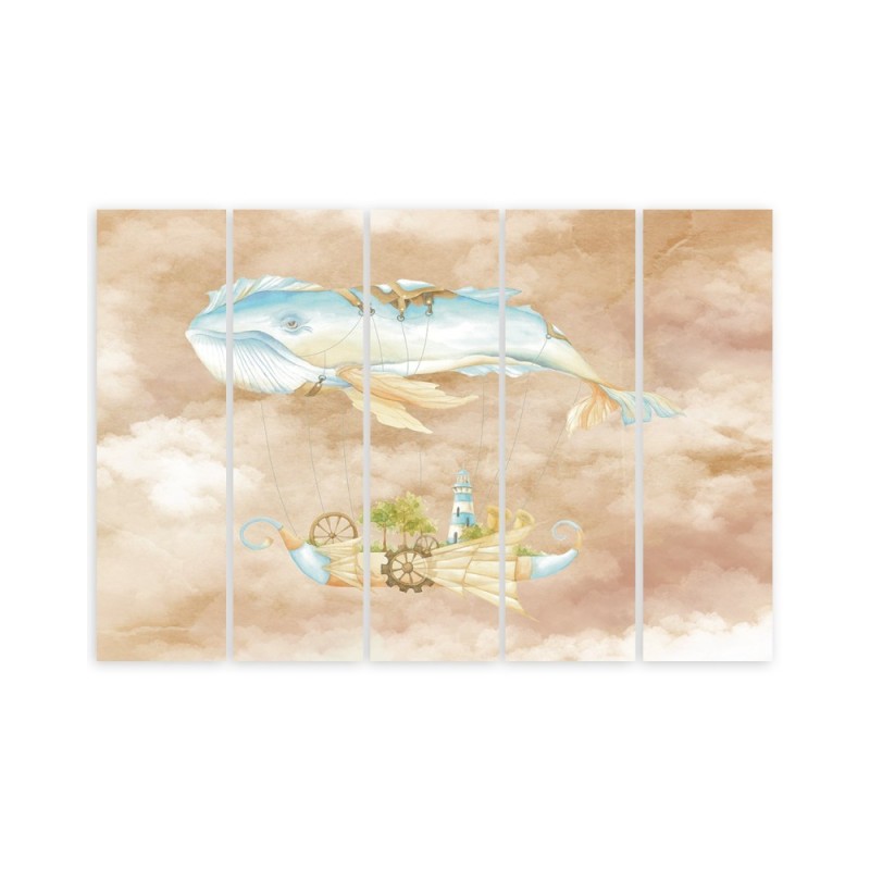 Leinwanddruck - Fliegerwal und Schiff | Feeby