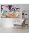 Painting for children triptych - Little Alice in Wonderland | FEEBY