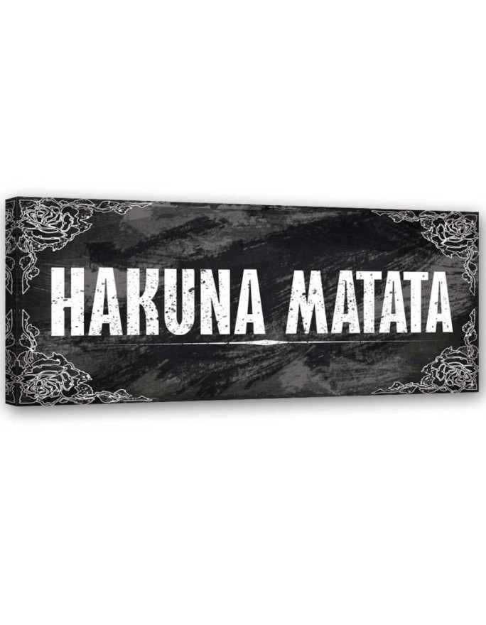 Dekoratives Leinwandbild - Hakuna Matata König der Löwen | Feeby