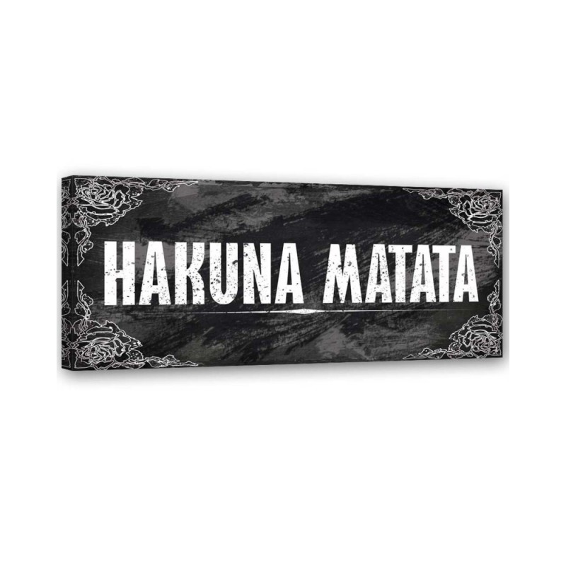 Dekoratives Leinwandbild - Hakuna Matata König der Löwen | Feeby