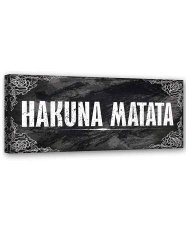 Dekoratives Leinwandbild - Hakuna Matata König der Löwen | Feeby