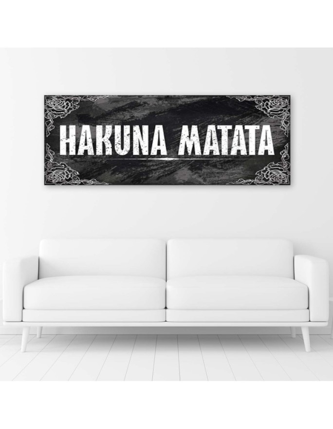Dla młodzieży panoramiczny - Hakuna Matata napis Król Lew | FEEBY