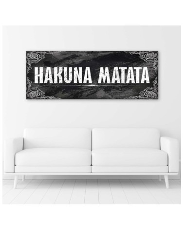 Dekoratives Leinwandbild - Hakuna Matata König der Löwen | Feeby