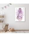Dla nastolatki | wydruk na płótnie  Hipster Girl pop art | FEEBY