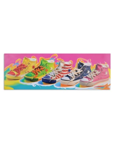 Dekoratives Leinwandbild - Farbige Turnschuhe | Feeby