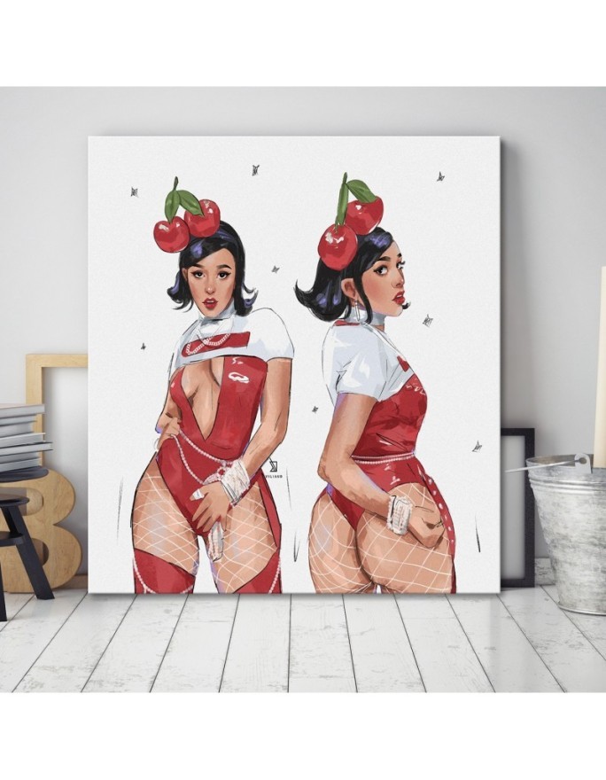 Obraz do pokoju młodzieżowego - Pani wisienka Vivian Arty | FEEBY