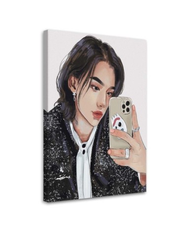 Obraz na ścianę - Nastoletek z telefonem Vivian Arty | FEEBY
