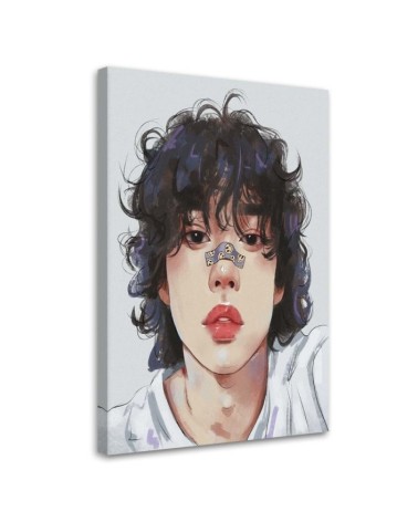 For teenage girls Canvas painting - Boy with a nose patch Vivian Arty | FEEBY