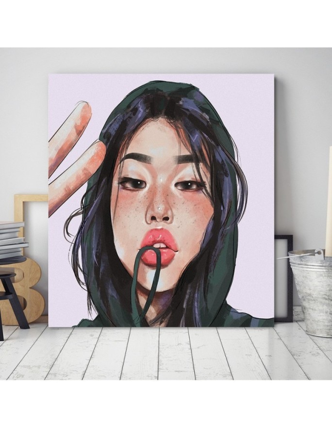 Obraz na płótnie drukowany - Selfie nastolatka Vivian Arty | FEEBY