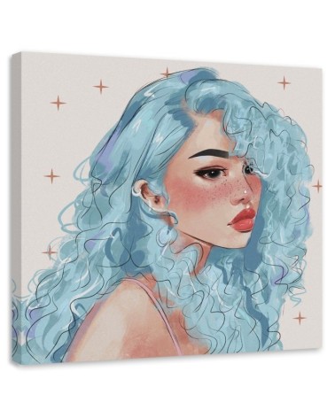 Canvas prints for teenage room - Teenage girl Vivian Arty | FEEBY