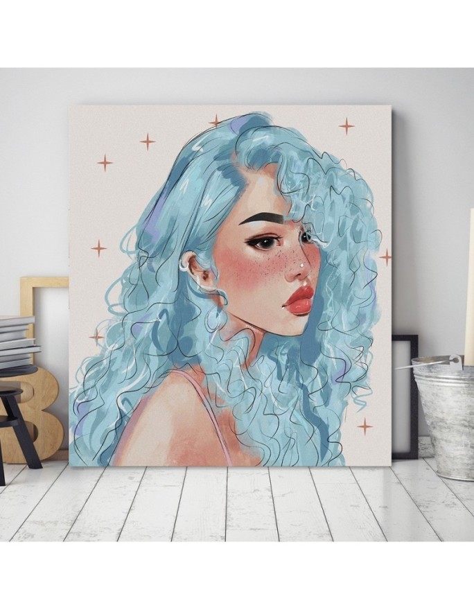 Obraz do pokoju młodzieżowego - Nastolatka Vivian Arty | FEEBY