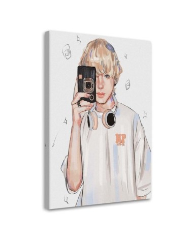 Canvas prints for a teenage girl's room - Teenage blonde Vivian Arty | FEEBY