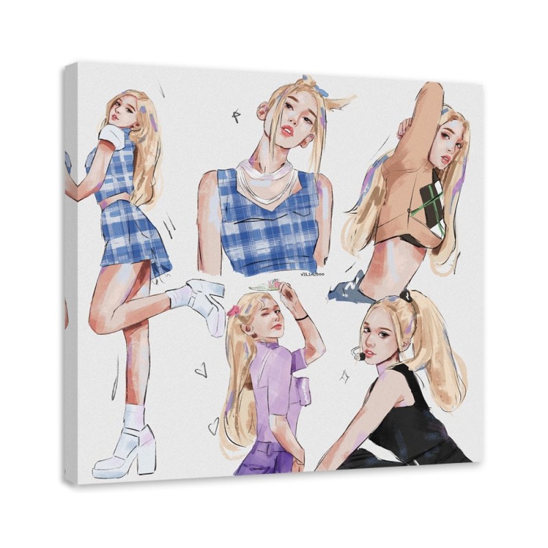 Obraz dekoracyjny dla nastolatków - Blond piosenkarka Vivian Arty