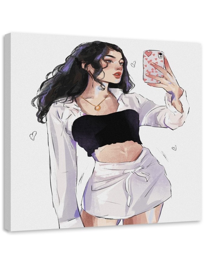 Obraz na płótnie canvas - Selfie w lustrze Vivian Arty | FEEBY
