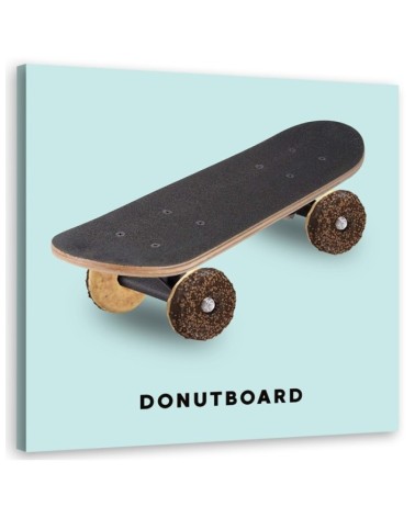 Teenage room Canvas painting skateboard donut Bekir Ceylan | FEEBY