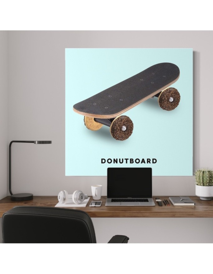 Obraz do pokoju nastolatka Deskorolka donut Bekir Ceylan | FEEBY