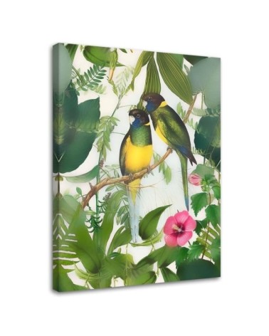 Canvas Paintings for the living room modern - Birds in the jungle Andrea Haase | FEEBY