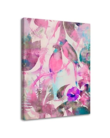 Canvas prints for modern living room - Tropical birds by Andrea Haase | FEEBY