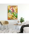 Digital art Canvas painting for the living room - Tropical birds 2 Andrea Haase | FEEBY