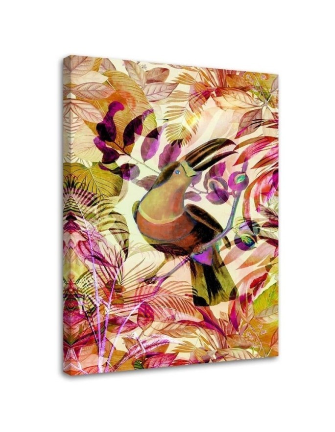 Canvas painting - Tropical colourful toucan Andrea Haase | FEEBY