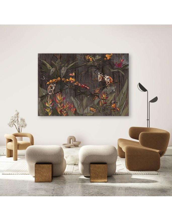 Wydruk na płótnie canvas - Małpy w dżungli - FEEBY | Wysyłka 24h