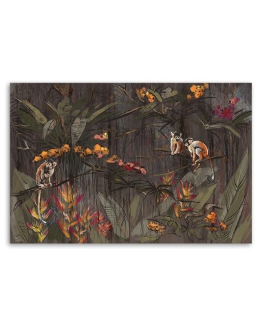 Bild auf Leinwand - Affen im Dschungel | Feeby