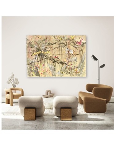 Leinwandbild modern - Affen im Dschungel | Feeby