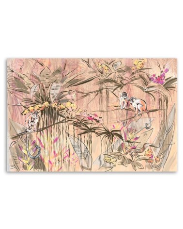 Leinwandbild - Affen im Dschungel | Feeby