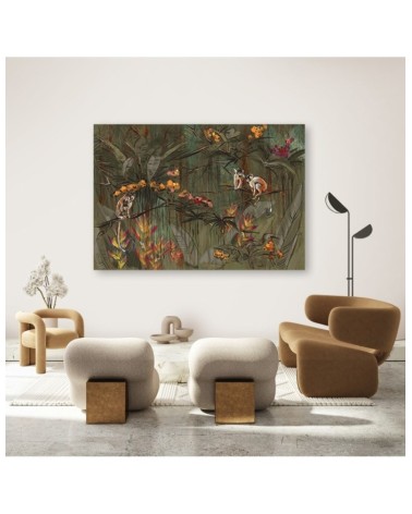 Bild auf Leinwand - Affen im Dschungel | Feeby