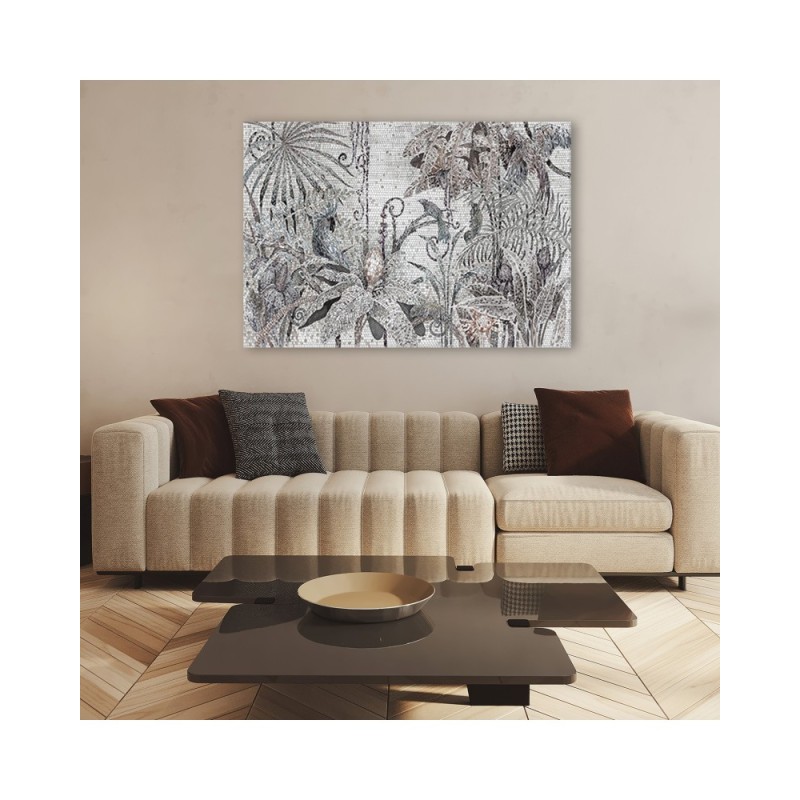 Dekoratives Leinwandbild - Mosaik -Dschungel | Feeby