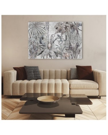 Dekoratives Leinwandbild - Mosaik -Dschungel | Feeby