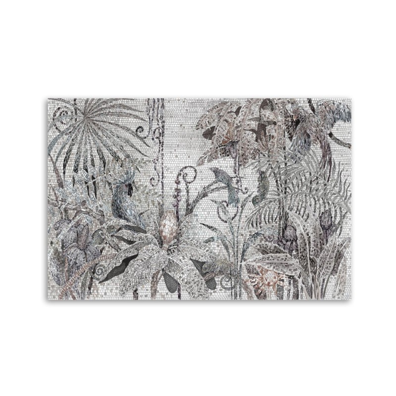 Dekoratives Leinwandbild - Mosaik -Dschungel | Feeby