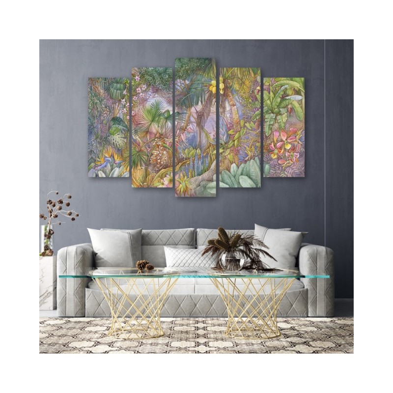 Bild auf Leinwand - Tiefer Dschungel | Feeby
