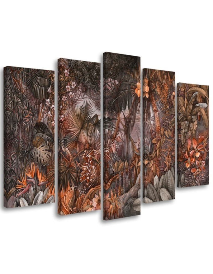 Leinwandbild modern - Tiefer Dschungel | Feeby