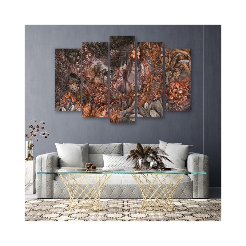 Leinwandbild modern - Tiefer Dschungel | Feeby