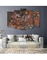 Exotic bedroom Canvas painting - Jungle rainforest | FEEBY