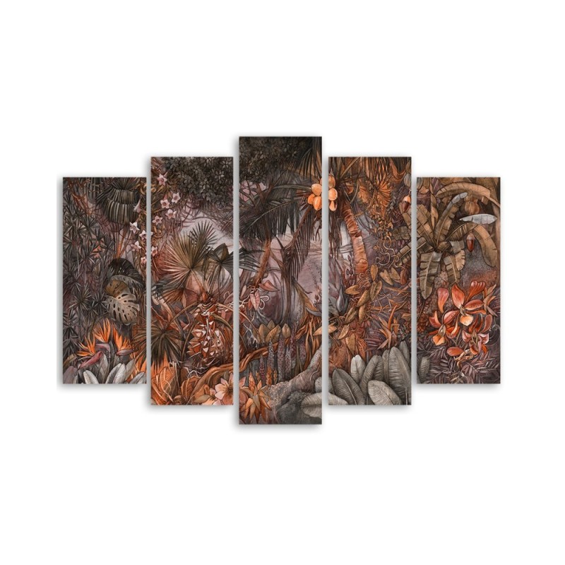 Leinwandbild modern - Tiefer Dschungel | Feeby