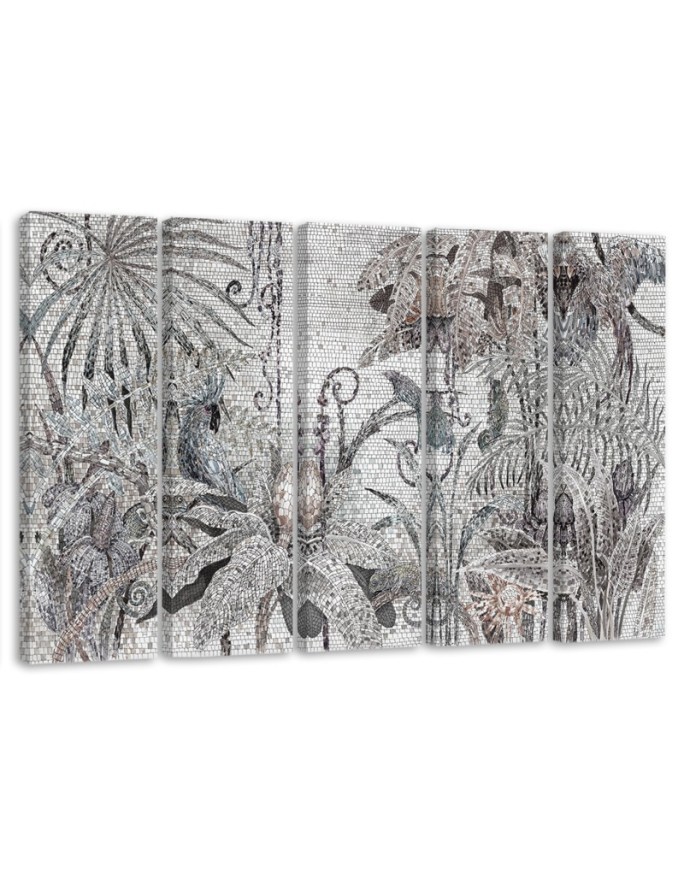 Leinwandbild - Mosaik -Dschungel | Feeby