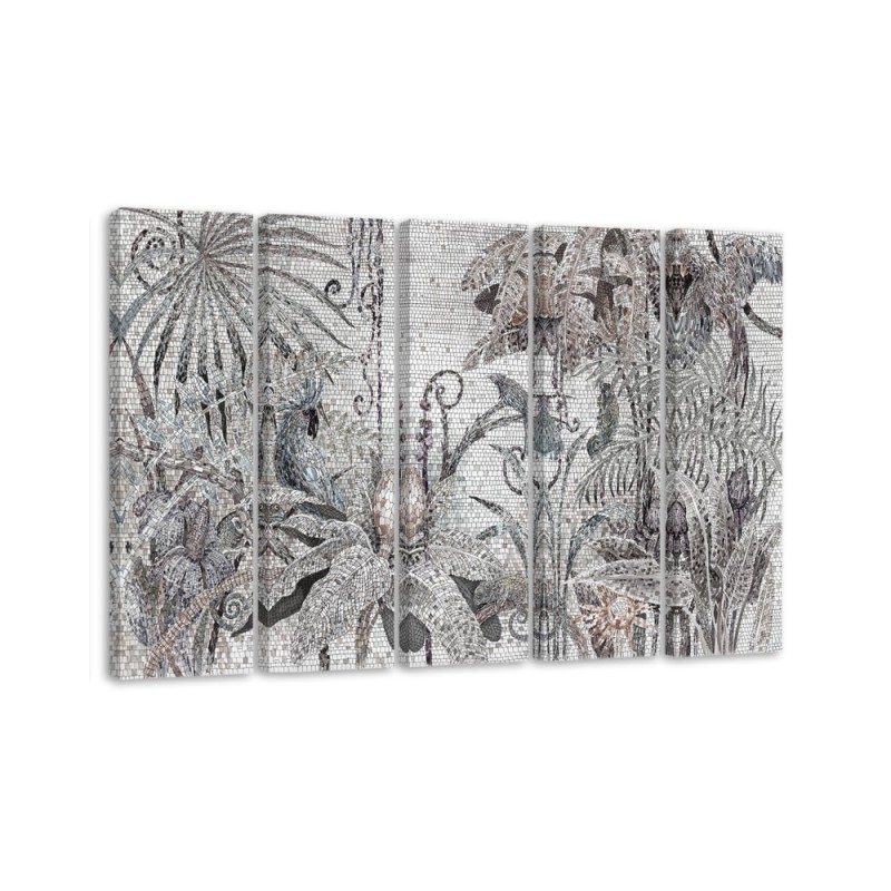 Leinwandbild - Mosaik -Dschungel | Feeby