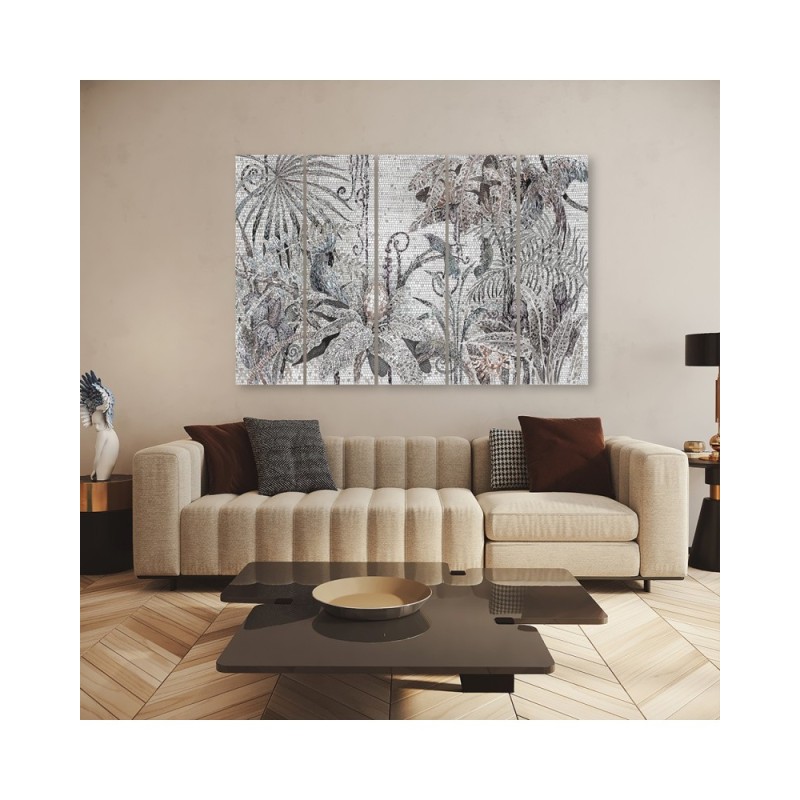 Leinwandbild - Mosaik -Dschungel | Feeby