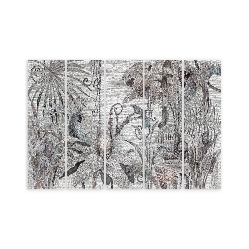 Leinwandbild - Mosaik -Dschungel | Feeby